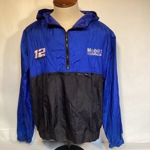 Jeremy Mayfield Vintage NASCAR Mobil 1 Racing Windbreaker Men’s size large